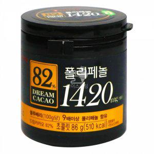 드림카카오 초콜릿 82% 86g 6개 (반품불가)