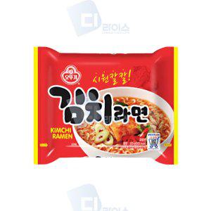 오뚜기 김치라면 120g 15봉 봉지면 칼칼한 김치면