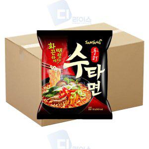 삼양 수타면 120g 32봉 봉지라면 매운맛 국물