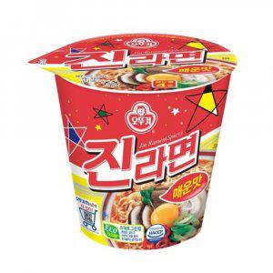 봉지라면 컵라면 오뚜기 진라면매운맛소컵 x 6입 (반품불가)