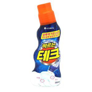 LG 생활건강 바르는테크 220ml 얼룩제거 바르는세제