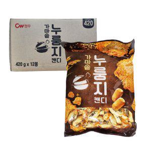 청우 누룽지맛캔디 420g 12개 1박스 사탕 캔디 간식