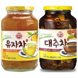 오뚜기 유자차 1kg+오뚜기 대추차 1kg