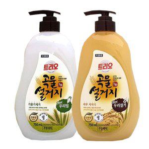 MY 애경 트리오 곡물 설거지 주방세제 750ml 용기형