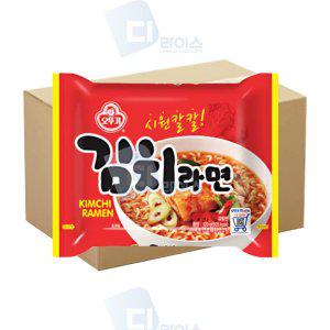 오뚜기 김치라면 120g 32봉 봉지면 칼칼한 김치면