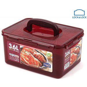 락앤락 HP 사각 핸디 김치통 3.6L 1P 플라스틱 용기