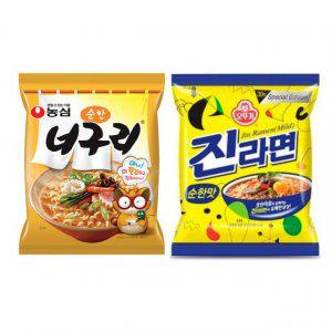 순한라면 2종세트 10봉 진라면순한맛 순한너구리