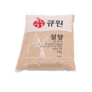 큐원설탕 황설탕 황백당 갈색설탕 요리설탕 1kg