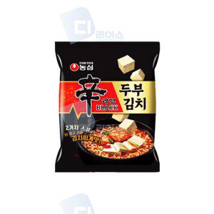 농심 신라면블랙 두부김치 16봉 김치찌개맛 봉지면