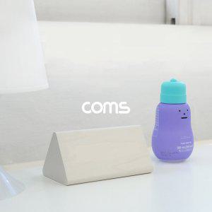 Coms 디지털 LED 나무시계 (삼각 White)