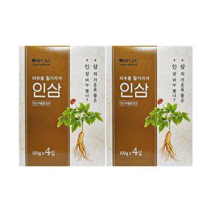 동산CnG 건강한 인삼비누 100g 4입  x 2개