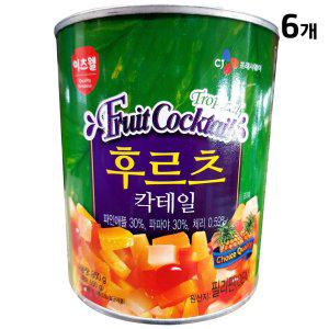 업소용 후르츠칵테일 식자재(이츠웰 원터치 NEW 850g)X6