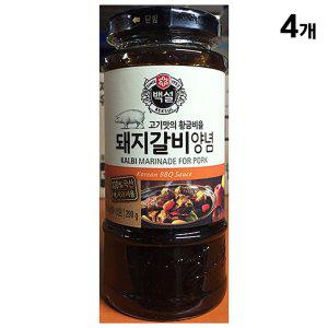 업소용 돼지갈비양념 식자재(백설 290g)X4