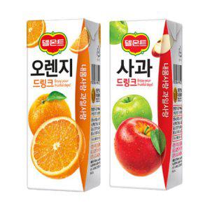 델몬트 드링크 190ml 사과x32팩+오렌지x32팩