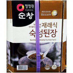 업소용 식자재 대상 숙성 재래된장 14kg 실온보관