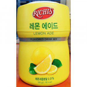 레몬 에이드 파우더 리치스 550g x6개 액상 음료