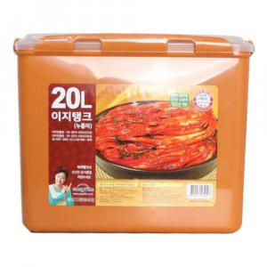 황토 이지탱크 누름이 김치통20L