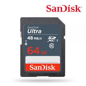 Sandisk 메모리 카드 SDHC 64G ULTRA UHS-I Class 10