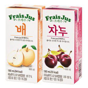 일화 프레주 드링크 190ml 배 24팩+자두 24팩