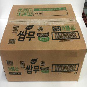 대림 쌈무(와사비맛) 3kg 1박스(4입)