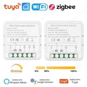 투야 와이파이 지그비 스마트 조광기 스위치 모듈, 가정용 전구, 조광식 스위치 타이머 앱 리모컨, 알렉사 구글 홈과 작동