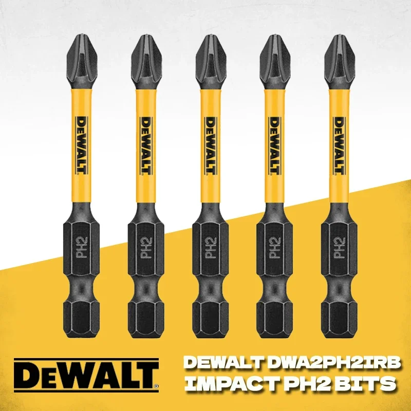 DEWALT DWA2PH2IRB 배치 헤드 크로스 고경도 핸드 드릴 비트 나사 전기 스크루 드라이버 세트 PH2 임팩트 드라이버 드릴 헤드