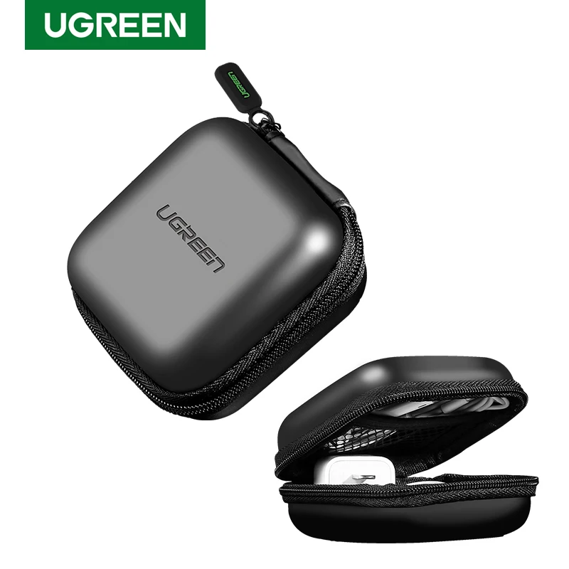 UGREEN 이어폰 케이스 airpod 용 하드 헤드폰 가방 Earpods Sennheiser 이어 패드 무선 블루투스 이어폰 액세서리