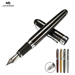 Jinhao X750 클래식 스타일 실버 클립 금속 만년필, 0.5mm 펜촉 스틸 잉크 펜 선물 사무용품 학교 용품