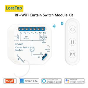 Tuya 스마트 라이프 WiFi 커튼 블라인드 스위치 모듈 (롤러 셔터 용 리모컨 포함) Google Home Aelxa Echo Smart Home