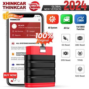 Thinkcar Thinksafe OBD2 블루투스 스캐너, 코드 리더, 자동차 모든 시스템 스캔, 5 재설정, OBD 2 자동 진단 도구, PK Thinkdiag