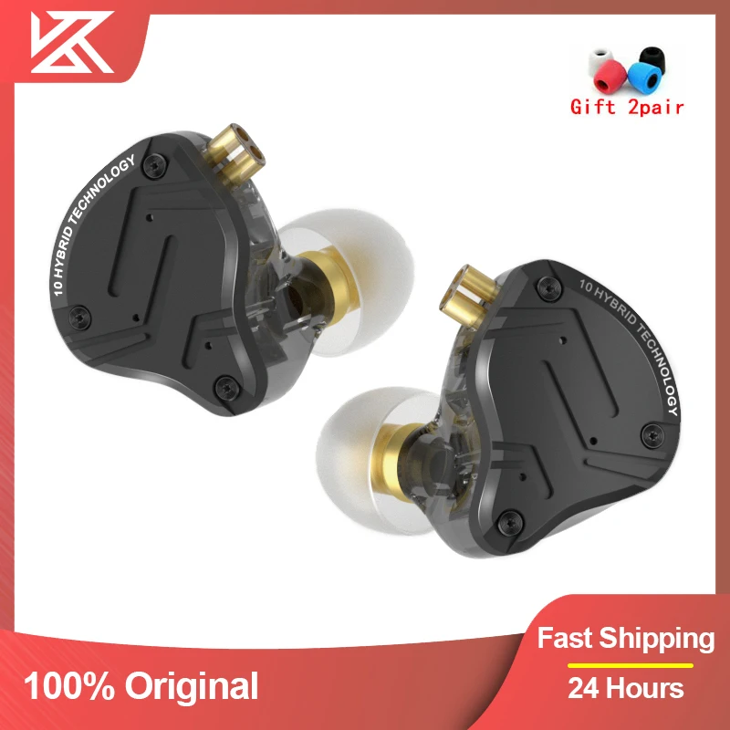 KZ ZS10 PRO X 하이파이 베이스 메탈 하이브리드 인이어 이어폰, 스포츠 노이즈 캔슬링 헤드셋 이어버드, KZ ZSN PRO AS16 PRO AS12 ZSX ZEX