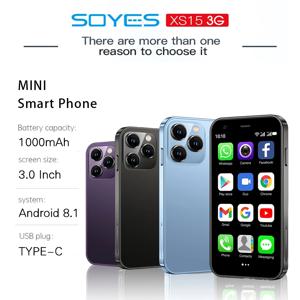 SOYES XS15 초박형 스마트폰, 2GB + 16GB, 안드로이드 8.1, 3G 듀얼 SIM, 3.0 인치 휴대폰, 1000mAh, 와이파이, GPS, 미니 소형 휴대폰, 2023