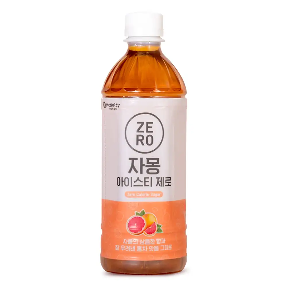 맥널티 자몽 아이스티 제로칼로리 음료 500ml 24개입