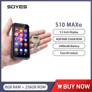 SOYES S10 MAX 업그레이드 미니 러기드 스마트폰, 안드로이드 11, 8GB + 256GB 미니 폰, 3.5 인치 2400mAh LED 페이스 ID 잠금 해제 PTT S10 MAXo