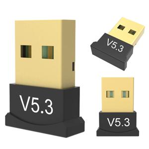 블루투스 호환 USB 5.3 어댑터, 데스크톱 PC 노트북용, 윈도우 11, 10/8.1, BT 오디오 송신기, 무선 어댑터 지지대