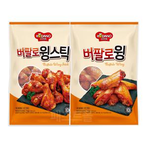 조흥 코다노 버팔로윙 1kg + 버팔로윙스틱 1kg 세트