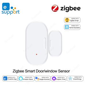 Ewelink ZigBee 문짝 창문 센서, 접촉 센서, 보안 도난 문짝 센서 경보, 자기 문짝 센서, Alexa Alice와 함께 작동