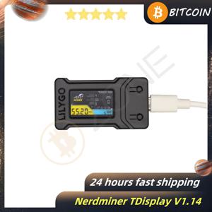 Nerdminer T-디스플레이 1.14 플러그 앤 플레이 BTC 암호화 솔로 마이너, 비트코인 채굴 기계, BTC 복권 기계, 55KH/S