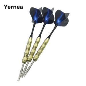 Yernea-신제품 3 개 스틸 팁 다트 15g, 실내 스포츠 엔터테인먼트 다트 니켈 도금 구리 다트 바디 알루미늄 합금 샤프트 비행