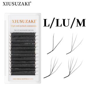 XIUSUZAKI L/LU/M 컬 YY 3D 4D 5D W 모양 속눈썹 익스텐션, 손으로 짠 부드러운 자연 속눈썹, 미리 만든 볼륨 선풍기 속눈썹