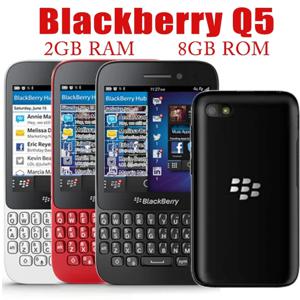 정품 언락 블랙베리 Q5 휴대폰, 2GB RAM, 8GB ROM, 5MP 카메라, 스마트폰, 와이파이, 블루투스, 쿼티 키보드 바