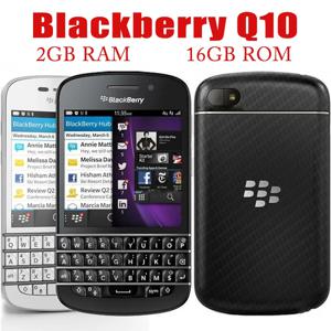 정품 언락 블랙베리 Q10 (-1-3-5) 휴대폰, 2GB RAM, 16GB ROM, 8MP 모바일 카메라, 쿼티 키보드, 스마트폰 바, 블루투스