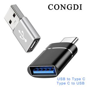 USB 3.0 C타입 어댑터, C타입 암 OTG USB 컨버터, 고속 충전 데이터 전송, 맥북, 샤오미, 삼성 커넥터