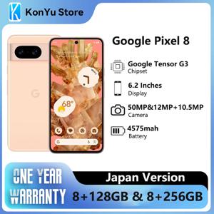 2023 JP 버전 구글 픽셀 8 구글 텐서 G3, 4575 mAh, 128GB 및 256GB OLED, 안드로이드 14, 27W, IP68 방수, 5G, 신제품