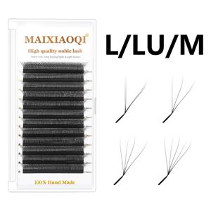 MAIXIAOQI L/LU/M 컬 YY 3D 4D 5D W 모양 속눈썹 익스텐션, 손으로 짠 부드러운 가벼운 자연 속눈썹, 미리 만든 볼륨 선풍기 속눈썹