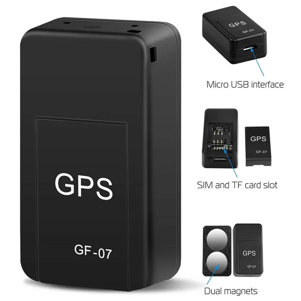 GF-07 미니 마그네틱 자동차 GPS 트래커, GPS 트래커 로케이터, 실시간 추적, 휴대용 차량 GSM GPRS