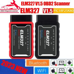 블루투스 와이파이 코드 리더, ELM327 v1.5 PIC18F25K80 칩, ELM 327 OBD2 스캐너, 자동차 진단 도구, 안드로이드 IOS PK ICAR2