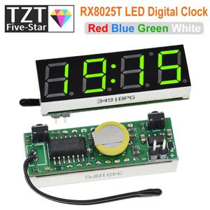 LED 디지털 시계 온도 전압 모듈, 3 in 1, RX8025T, DIY 시간, 온도계, 전압계, DC 5-30V, Arduino