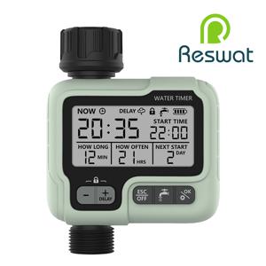 Reswat HCT-322 자동 물 타이머, 정원 디지털 관개 기계, 지능형 스프링클러, 물 및 시간 절약, 야외 사용