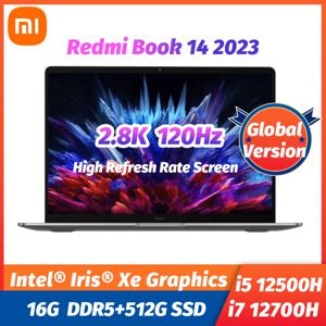 2023 샤오미 레드미 북 14 노트북, 2.8K 120Hz 인텔 코어 i7-12700H/i5-12500H 16G DDR5 + 512G SSD, 아이리스 Xe 그래픽 금속 노트북 PC